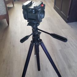 80’s Manfrotto Video Camera Mount And Tripod 