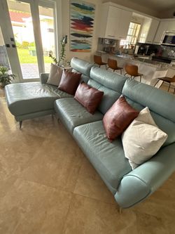 Light Blue Sectional Sofa