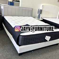 New Queen Bed Frame With Mattress 