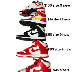 Jordan 1, 4 And Dunk Highs For Sell 