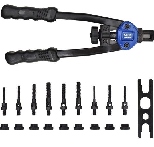 Astro Pneumatic Tool 1450 13" Plusnut and Extra-Long Rivet Nut Setter Kit Metric & SAE

