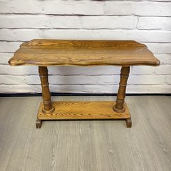 Oak Wood Entryway Table Sofa Table