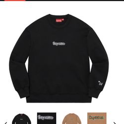 Supreme Gonz Logo Crewneck Black 