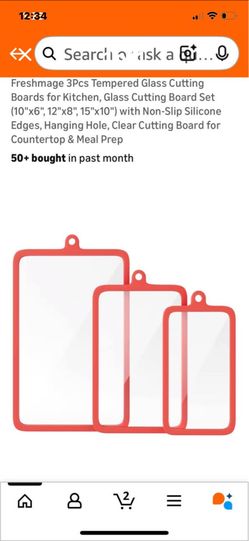 Glass cutting boards comes with 3