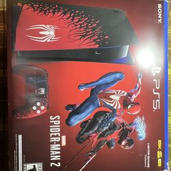 Limited Edition Spider-man 2 PS5 (Used) (Comes With Cords And Controller)