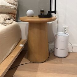 Round Wooden Side Table