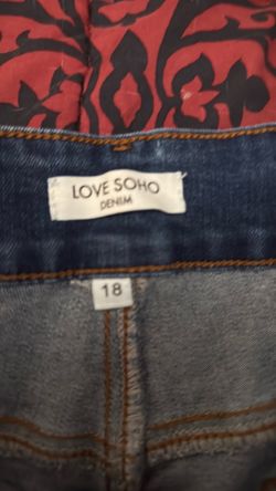 Size 18 flared blue jean
