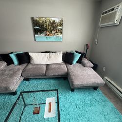 Grey Sectional Couch 