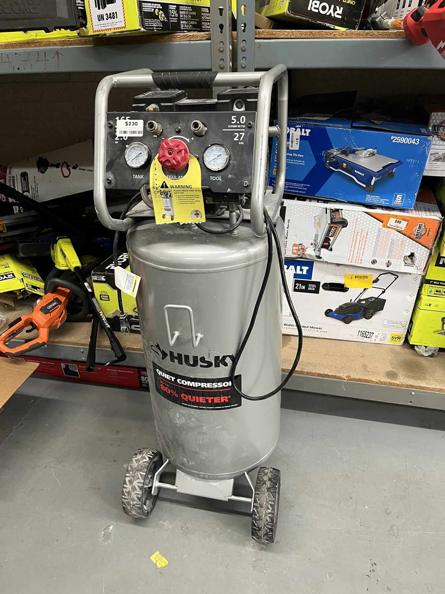 27 Gal Quiet Compressor