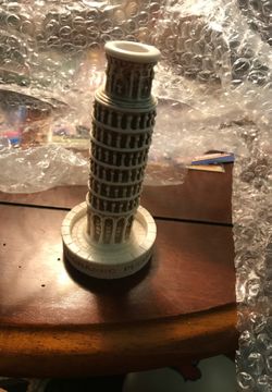 3 1/2" Tall Leaning Tower Of Pisa Figurine Statue Bonanno Pisano Toscana Altezza