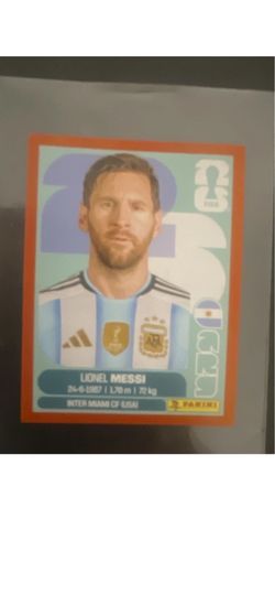Lionel Messi Red Border sticker   Centered!!!