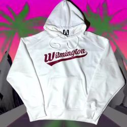 White /Burgundy Hoodie On Sale 
