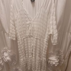 Boho White City Chic Dress