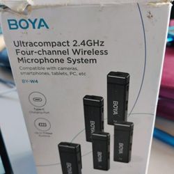 Boya Ultra Compact Mics and Transmitter, 2 sets