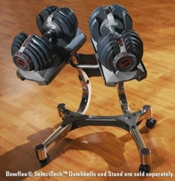 BowFlex  Adjustable Dumbbells And Stand - Like New