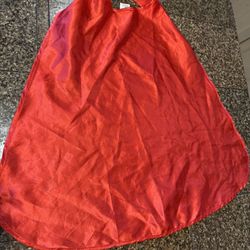 Kids Red Satin Cape Halloween Costume Or Pretend Play