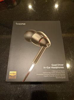 1more Quad Driver in-ear headphones, like new condition. OBO