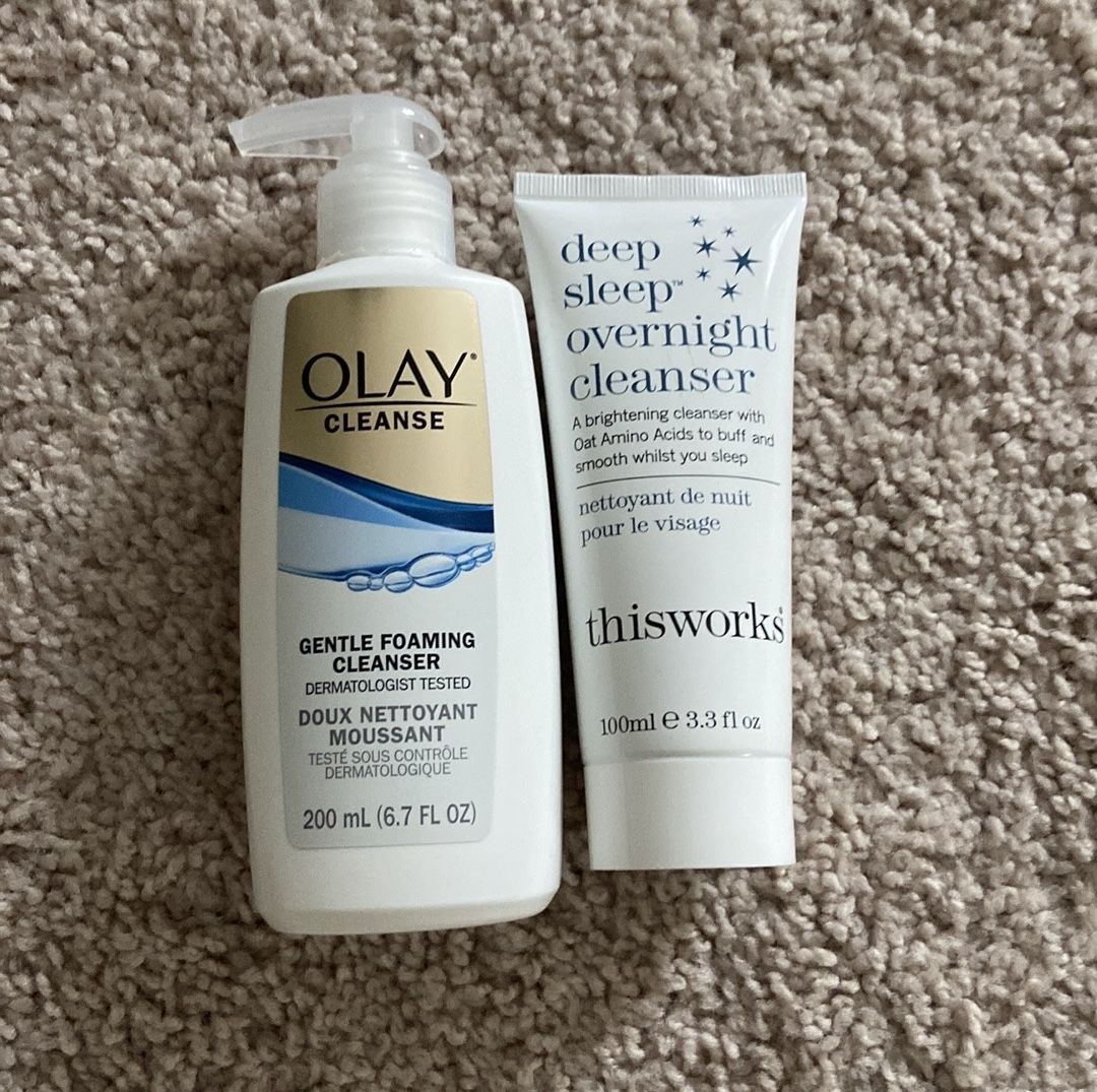 This works & Olay facial cleanser bundle