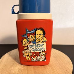 Howdy Doody & Pals Complete Original Lunch Thermos Red King Seeley 1977