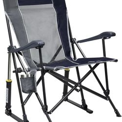 X1 GCI Outdoor Comfort Pro Rocker Camping Chair Portable Folding Rocking Chair drink & phone holder  Tailgate SuperBowl Sunday Sports Lawn Garden Pool
