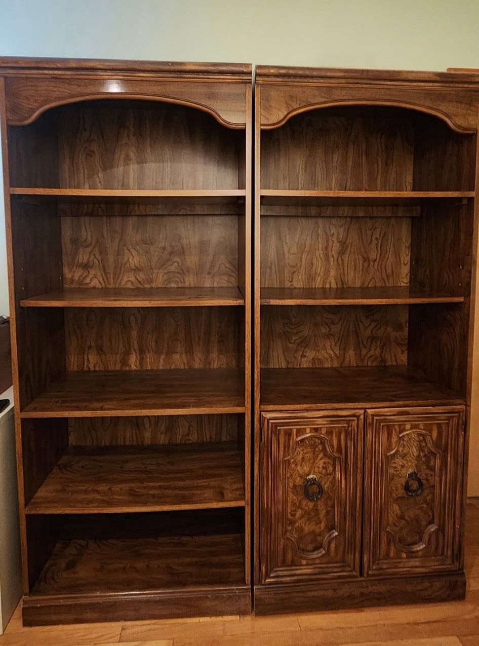 Wood Bookcases - $50 For Quick Sale!