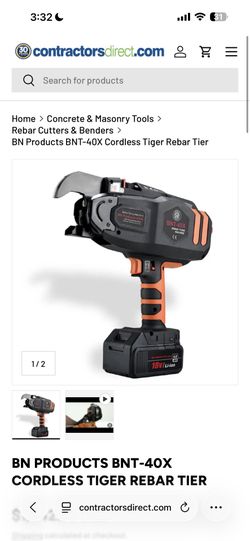 BNT-40X CORDLESS TIGER REBAR TIER