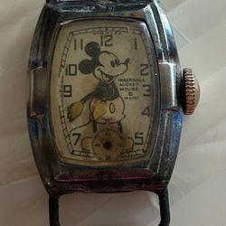 Antique Original Ingersoll Mickey Mouse Watch/1930’s/As Is