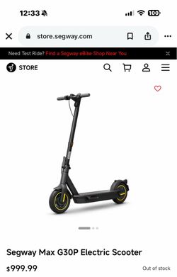 Segway Ninebot G30p Max $700