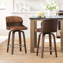 Edwards Swivel Barstool Set Of 2