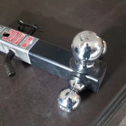 Tri-Ball Trailer Hitch w/ Pin & Clip