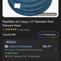 40 Ft. X1.5in Pool Hose Poolflex Protech