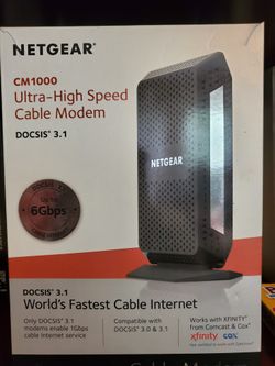 Netgear CM1000 CABLE MODEM up To 6GBS