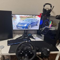 Gaming Pc With A Lot Of Accessories 