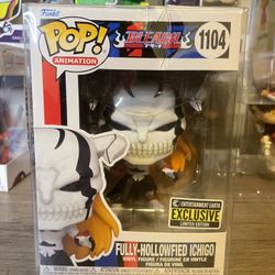 Funko Pop! Fully Hollowfied Ichigo #1104 Bleach EE Exclusive W/Pop Protector New