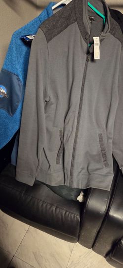 Front zipper sweaters large one spider  the other banna republic