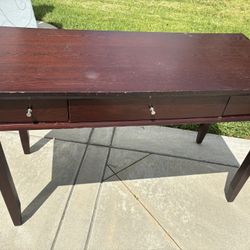 Dark Red Desk