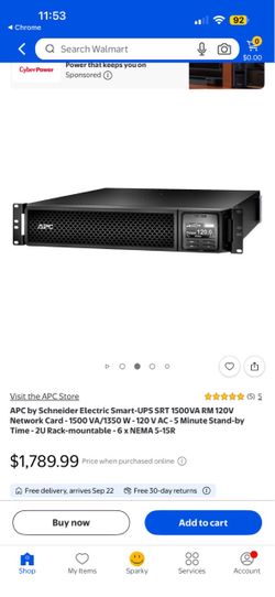 NEW APC 1500VA Battery Backup & Power Purifier w/ Web Network Card