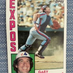 1984 Topps Super card of Expos , Gary Carter