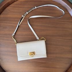 Authentic Salvatore Ferragamo Trifolio Crossbody Bag Leather Mini