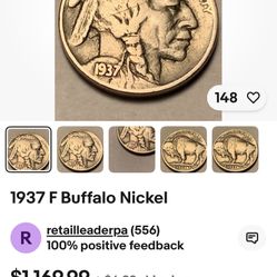 1937 F Buffalo Nickel 