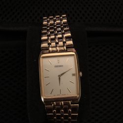 Seiko Tank Watch Gold Toned 