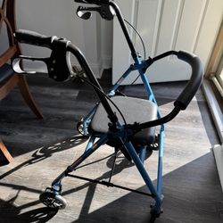 ♿ Blue Mobility Rollator / Walker with Seat and Hand Brakes ♿