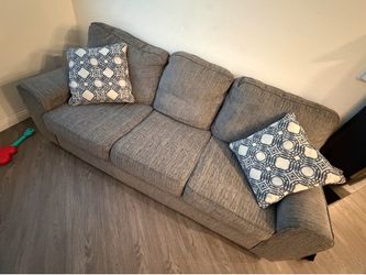 Grey cloth solid grey couch set ready to go