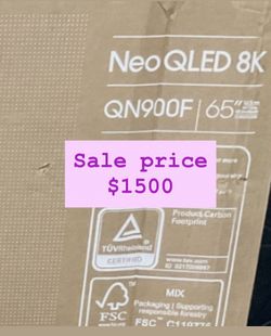 Samsung - 65” Class QN900F Series Neo QLED 8K Mini LED SamsungVision AI Smart Tizen TV