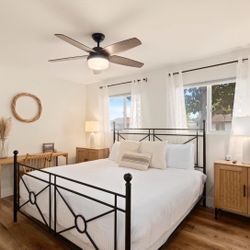 Black Metal King bed Frame