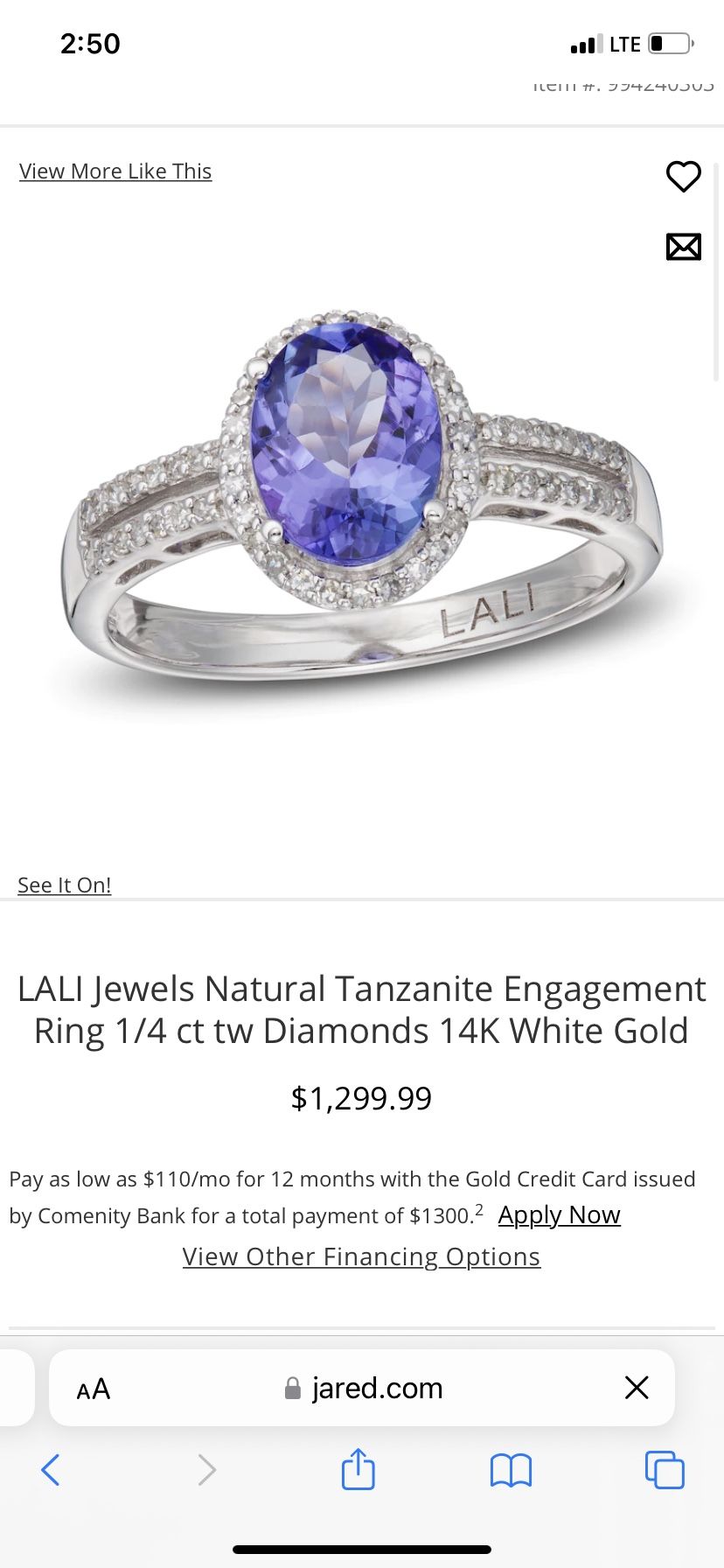 Engagement Ring Le Vian