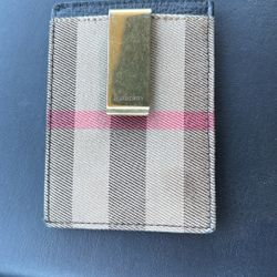 Burberry Card Holder With Money Clip