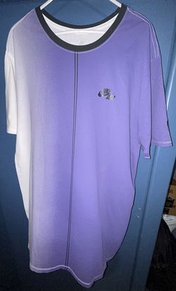 NIKE Dip Dye Foam T-Shirt sz XL White Varsity Purple