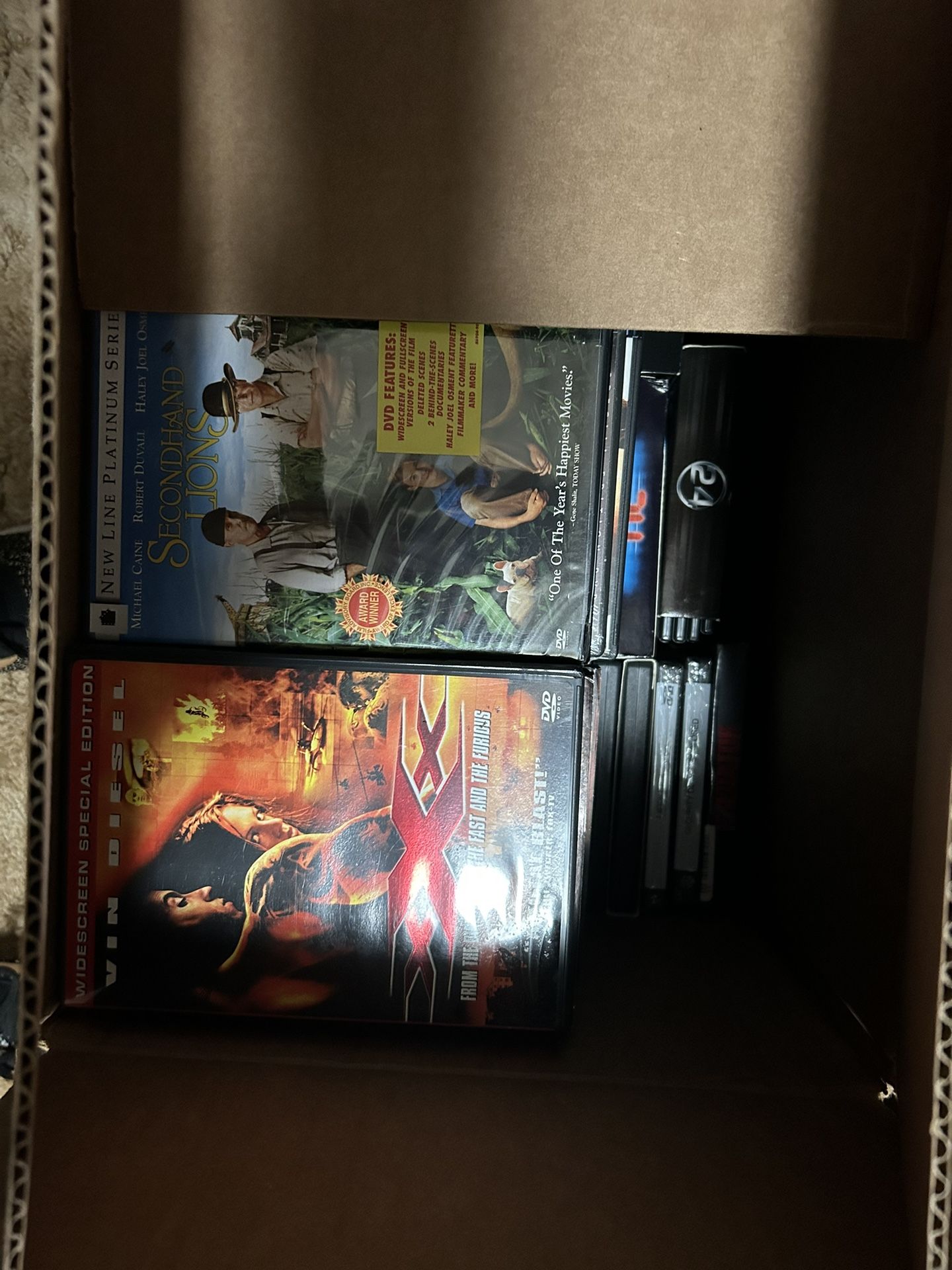 Bulk Box Of DVDs 