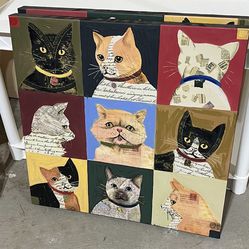 WALL Art CATS OR DOGS canvas